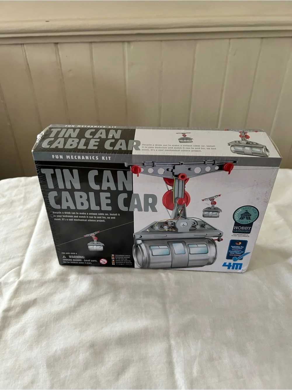 NIB Tin Can Cable Car Kit By 4M - Educational Science Kit/8+